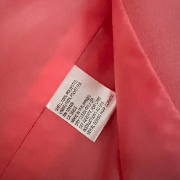 TAHARI Workwear Dress Jacket Open Blazer Coral Sz 10 - Picture 5 of 5